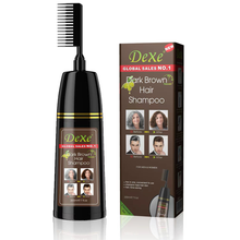 Dexe Professional Size Dark Brown Hair Shampoo With Comb